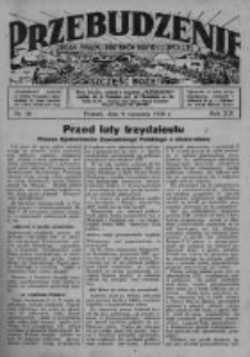Przebudzenie: organ Związku Robotnik&oacute;w Rolnych i Leśnych ZZP. 1938.09.08 R.20 Nr36