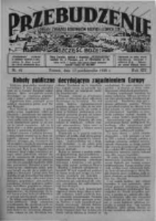 Przebudzenie: organ Związku Robotnik&oacute;w Rolnych i Leśnych ZZP. 1938.10.13 R.20 Nr41