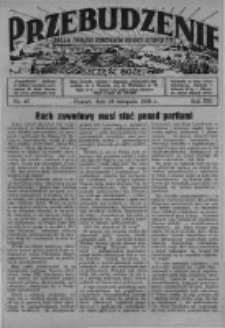 Przebudzenie: organ Związku Robotnik&oacute;w Rolnych i Leśnych ZZP. 1938.11.24 R.20 Nr47