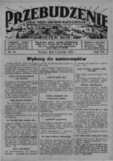 Przebudzenie: organ Związku Robotników Rolnych i Leśnych ZZP. 1938.12.08 R.20 Nr49