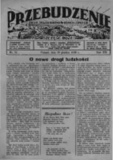 Przebudzenie: organ Związku Robotnik&oacute;w Rolnych i Leśnych ZZP. 1938.12.29 R.20 Nr52