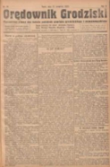 Orędownik Grodziski: niezależne pismo dla rodzin polskich powiatu grodziskiego i nowotomyskiego : organ centralny dla miast: Grodziska, Opalenicy, Buku, Nowego Tomyśla, Zbaszynia i Lw&oacute;wka 1923.09.12 R.5 Nr71