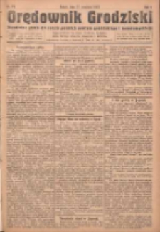 Orędownik Grodziski: niezależne pismo dla rodzin polskich powiatu grodziskiego i nowotomyskiego : organ centralny dla miast: Grodziska, Opalenicy, Buku, Nowego Tomyśla, Zbaszynia i Lw&oacute;wka 1923.09.22 R.5 Nr74