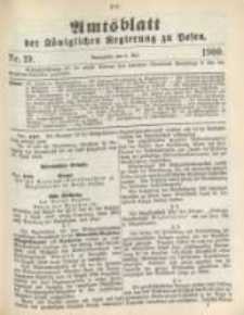 Amtsblatt der K&ouml;niglichen Regierung zu Posen. 1900.05.08 Nro.19