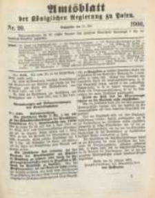 Amtsblatt der K&ouml;niglichen Regierung zu Posen. 1900.05.15 Nro.20