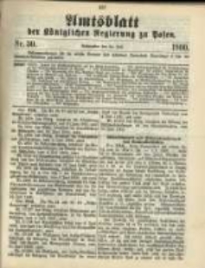 Amtsblatt der K&ouml;niglichen Regierung zu Posen. 1900.07.24 Nro.30