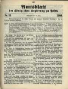 Amtsblatt der Königlichen Regierung zu Posen. 1900.07.31 Nro.31