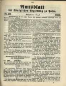 Amtsblatt der Königlichen Regierung zu Posen. 1900.08.07 Nro.32