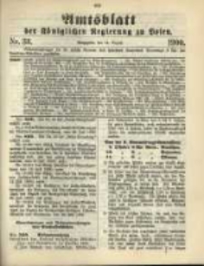 Amtsblatt der Königlichen Regierung zu Posen. 1900.08.14 Nro.33