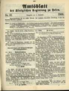 Amtsblatt der Königlichen Regierung zu Posen. 1900.09.11 Nro.37