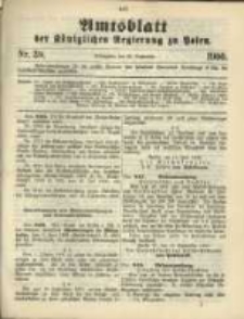 Amtsblatt der K&ouml;niglichen Regierung zu Posen. 1900.09.25 Nro.39
