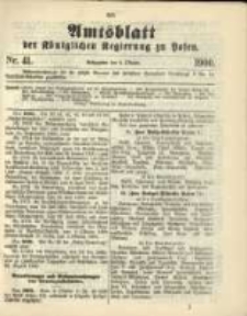 Amtsblatt der Königlichen Regierung zu Posen. 1900.10.09 Nro.41
