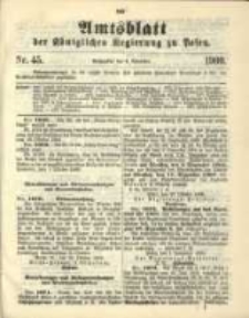 Amtsblatt der Königlichen Regierung zu Posen. 1900.11.06 Nro.45