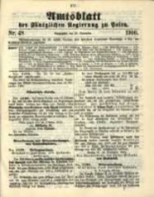 Amtsblatt der K&ouml;niglichen Regierung zu Posen. 1900.11.27 Nro.48