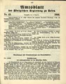 Amtsblatt der K&ouml;niglichen Regierung zu Posen. 1900.12.04 Nro.49