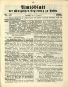 Amtsblatt der K&ouml;niglichen Regierung zu Posen. 1900.12.11 Nro.50