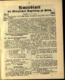 Amtsblatt der Königlichen Regierung zu Posen. 1901.01.15 Nro.3