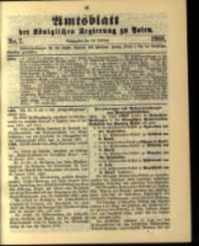 Amtsblatt der K&ouml;niglichen Regierung zu Posen. 1901.02.12 Nro.7