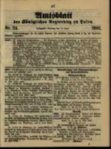 Amtsblatt der K&ouml;niglichen Regierung zu Posen. 1902.06.17 Nro.24