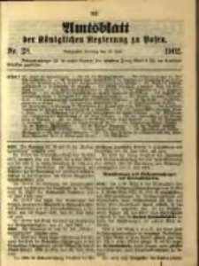 Amtsblatt der K&ouml;niglichen Regierung zu Posen. 1902.07.15 Nro.28