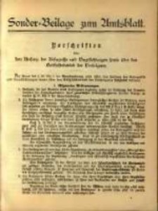 Sonder - Beilage zum Amtsblatt