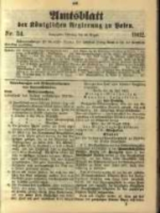 Amtsblatt der K&ouml;niglichen Regierung zu Posen. 1902.08.26 Nro.34