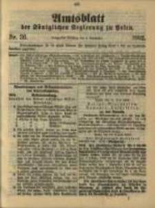 Amtsblatt der K&ouml;niglichen Regierung zu Posen. 1902.09.09 Nro.36