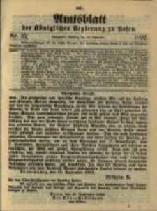 Amtsblatt der K&ouml;niglichen Regierung zu Posen. 1902.09.16 Nro.37