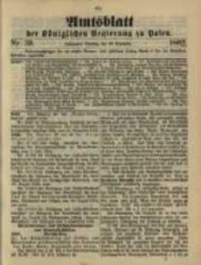 Amtsblatt der K&ouml;niglichen Regierung zu Posen. 1902.09.23 Nro.38