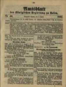 Amtsblatt der K&ouml;niglichen Regierung zu Posen. 1902.10.07 Nro.40