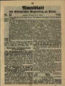 Amtsblatt der K&ouml;niglichen Regierung zu Posen. 1902.10.21 Nro.42