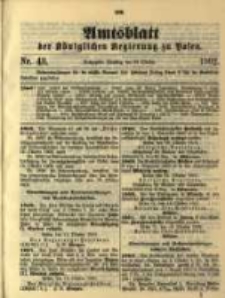 Amtsblatt der K&ouml;niglichen Regierung zu Posen. 1902.10.28 Nro.43