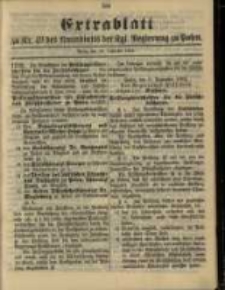 Extrablatt zu Nr. 49 des Amtsblatt der Kgl. Regierung zu Posen
