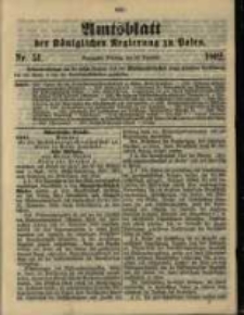 Amtsblatt der K&ouml;niglichen Regierung zu Posen. 1902.12.23 Nro.51