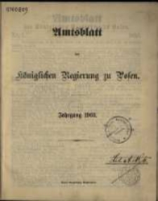 Amtsblatt der K&ouml;niglichen Regierung zu Posen. 1903.01.06 Nro.1