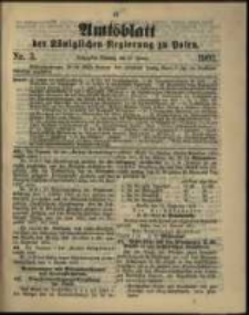 Amtsblatt der K&ouml;niglichen Regierung zu Posen. 1903.01.20 Nro.3