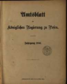 Amtsblatt der K&ouml;niglichen Regierung zu Posen. 1880.01.06 Nro.1