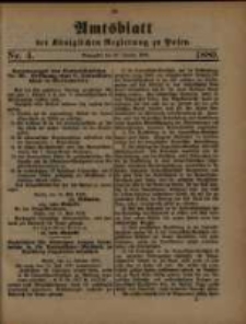 Amtsblatt der K&ouml;niglichen Regierung zu Posen. 1880.01.27 Nro.4