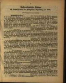 Au&szlig;erordentliche Beilage des Amts=Blattes der K&ouml;niglichen Regierung pro 1880