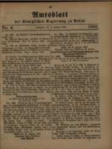Amtsblatt der K&ouml;niglichen Regierung zu Posen. 1880.02.10 Nro.6