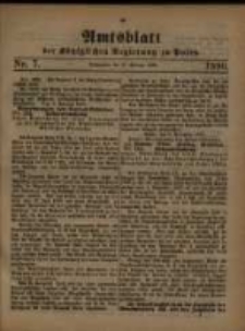 Amtsblatt der K&ouml;niglichen Regierung zu Posen. 1880.02.17 Nro.7