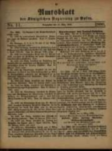 Amtsblatt der Königlichen Regierung zu Posen. 1880.03.16 Nro.11