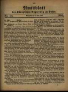 Amtsblatt der Königlichen Regierung zu Posen. 1880.04.06 Nro.14
