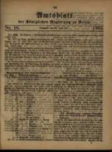 Amtsblatt der K&ouml;niglichen Regierung zu Posen. 1880.04.20 Nro.16