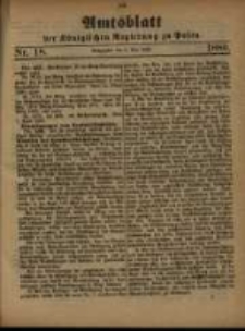 Amtsblatt der Königlichen Regierung zu Posen. 1880.05.04 Nro.18
