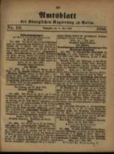 Amtsblatt der Königlichen Regierung zu Posen. 1880.05.11 Nro.19
