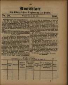 Amtsblatt der K&ouml;niglichen Regierung zu Posen. 1880.05.18 Nro.20