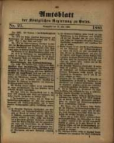 Amtsblatt der Königlichen Regierung zu Posen. 1880.05.25 Nro.21