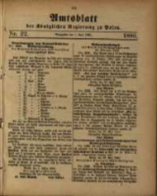 Amtsblatt der Königlichen Regierung zu Posen. 1880.06.01 Nro.22