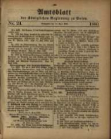 Amtsblatt der K&ouml;niglichen Regierung zu Posen. 1880.06.15 Nro.24